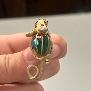 Vintage Mouse Brooch